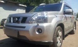 1 299 р. Сетка в решетку радиатора Russtal  Nissan X-trail  2 T31 (2007-2011) дорестайлинг (хром)  с доставкой в г. Калуга. Увеличить фотографию 1