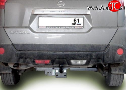 8 999 р. Фаркоп Лидер Плюс (до 1200 кг)  Nissan X-trail  2 T31 (2007-2011) (Без электропакета)  с доставкой в г. Калуга