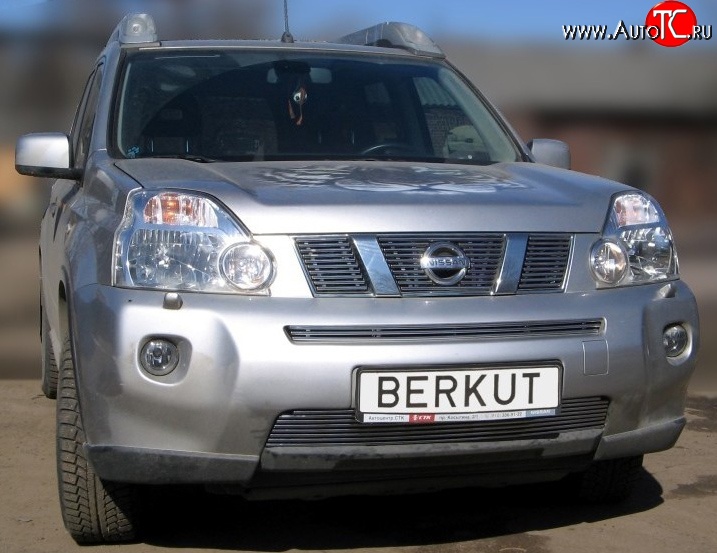 6 299 р. Декоративная вставка решетки радиатора T31 Berkut Nissan X-trail 2 T31 рестайлинг (2010-2015)  с доставкой в г. Калуга