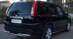 14 599 р. Защита заднего бампера (2 трубы Ø63, нержавейка) SLITKOFF Nissan X-trail 2 T31 рестайлинг (2010-2015)  с доставкой в г. Калуга. Увеличить фотографию 4