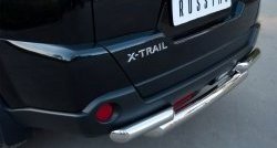 21 899 р. Защита заднего бампера (2 трубы Ø76, нержавейка) Russtal  Nissan X-trail  2 T31 (2010-2015)  с доставкой в г. Калуга. Увеличить фотографию 2