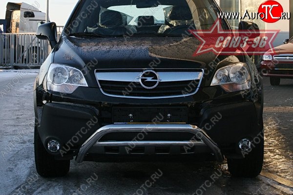 10 799 р. Защита переднего бампера Souz-96 (d60) Opel Antara (2006-2010)  с доставкой в г. Калуга