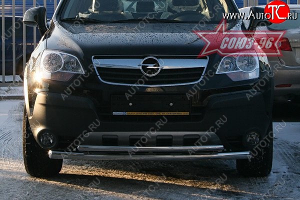 15 299 р. Защита переднего бампера двойная Souz-96 (d460/42) Opel Antara (2006-2010)  с доставкой в г. Калуга