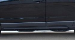 18 799 р. Защита порогов с пластиковыми вставками для ног из круглой трубы диаметром 76 мм Russtal  Opel Antara (2010-2015) (Защита порогов с со скосами на торцах (вариант 1))  с доставкой в г. Калуга. Увеличить фотографию 8