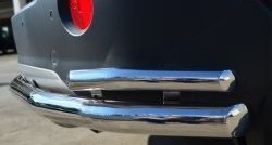 17 449 р. Защита заднего бампера (2 трубы Ø63 и 42 мм с уголками, нержавейка) Russtal Opel Antara рестайлинг (2010-2015)  с доставкой в г. Калуга. Увеличить фотографию 3