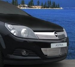 3 779 р. Декоративная вставка решетки радиатора Novline Opel Astra H GTC хэтчбек 3 дв. дорестайлинг (2004-2007)  с доставкой в г. Калуга. Увеличить фотографию 1