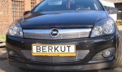 5 199 р. Декоративная вставка воздухозаборника Berkut Opel Astra H хэтчбек 5дв дорестайлинг (2004-2007)  с доставкой в г. Калуга. Увеличить фотографию 1
