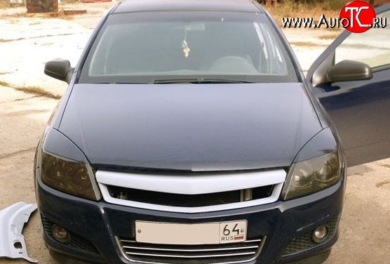 5 399 р. Решётка радиатора Style Opel Astra H хэтчбек 5дв дорестайлинг (2004-2007) (Неокрашенная)  с доставкой в г. Калуга