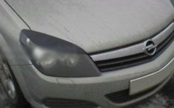 1 599 р. Реснички на фары CT  Opel Astra ( H,  H GTC) (2004-2009) (Неокрашенные)  с доставкой в г. Калуга. Увеличить фотографию 1