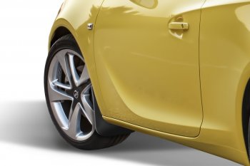 979 р. Передние брызговики NovLine 2 шт  Opel Astra  J GTC (2011-2018)  с доставкой в г. Калуга. Увеличить фотографию 2
