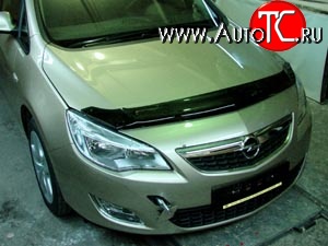 2 879 р. Дефлектор капота NovLine Opel Astra J хэтчбек 5 дв. дорестайлинг (2009-2012)  с доставкой в г. Калуга