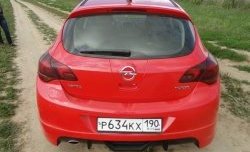 3 999 р. Накладка Sport на задний бампер  Opel Astra  J (2009-2017) (Неокрашенная)  с доставкой в г. Калуга. Увеличить фотографию 3