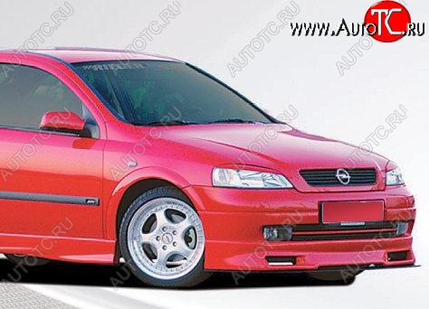 11 549 р. Накладка на передний бампер CT  Opel Astra  G (1998-2005) седан (Неокрашенная)  с доставкой в г. Калуга