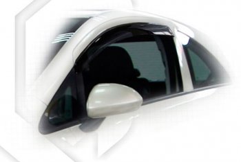 1 899 р. Дефлектора окон CA-Plastic  Opel Corsa  D (2006-2010) (Classic полупрозрачный, Без хром.молдинга)  с доставкой в г. Калуга. Увеличить фотографию 1