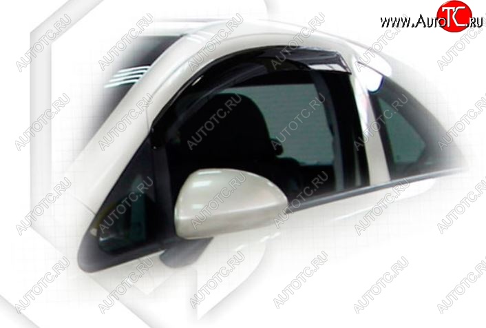 1 899 р. Дефлектора окон CA-Plastic  Opel Corsa  D (2006-2010) (Classic полупрозрачный, Без хром.молдинга)  с доставкой в г. Калуга