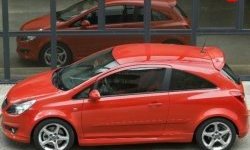 Пороги накладки OPC Opel Corsa D 1-ый рестайлинг, хэтчбэк 3 дв. (2010-2011)
