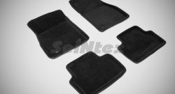4 999 р. Износостойкие коврики в салон SeiNtex Premium 3D 4 шт. (ворсовые, черные)  Opel Insignia  A (2008-2017)  с доставкой в г. Калуга. Увеличить фотографию 1