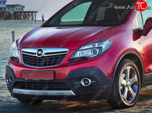 17 299 р. Накладка на передний бампер CT Opel Mokka  дорестайлинг (2012-2016) (Неокрашенная)  с доставкой в г. Калуга