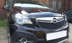 2 099 р. Нижняя сетка на бампер Russtal (черная) Opel Mokka  дорестайлинг (2012-2016)  с доставкой в г. Калуга. Увеличить фотографию 4