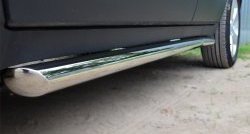 13 849 р. Защита порогов из круглой трубы диаметром 63 мм Russtal  Opel Mokka (2012-2016) (Защита порогов с со скосами на торцах (вариант 1))  с доставкой в г. Калуга. Увеличить фотографию 3