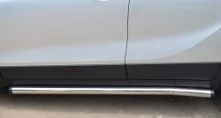 13 849 р. Защита порогов из круглой трубы диаметром 63 мм Russtal Opel Mokka  дорестайлинг (2012-2016) (Защита порогов с со скосами на торцах (вариант 1))  с доставкой в г. Калуга. Увеличить фотографию 5
