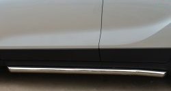 13 849 р. Защита порогов из круглой трубы диаметром 63 мм Russtal  Opel Mokka (2012-2016) (Защита порогов с со скосами на торцах (вариант 1))  с доставкой в г. Калуга. Увеличить фотографию 1