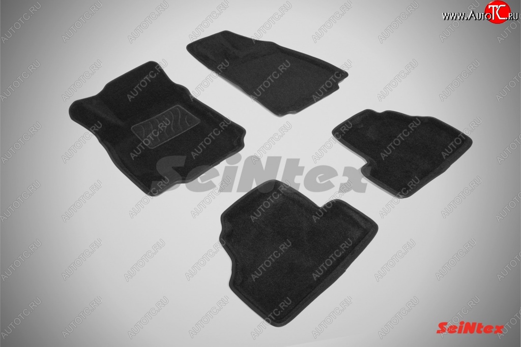 4 999 р. Износостойкие коврики в салон SeiNtex Premium 3D 4 шт. (ворсовые, черные)  Opel Mokka (2012-2016)  с доставкой в г. Калуга