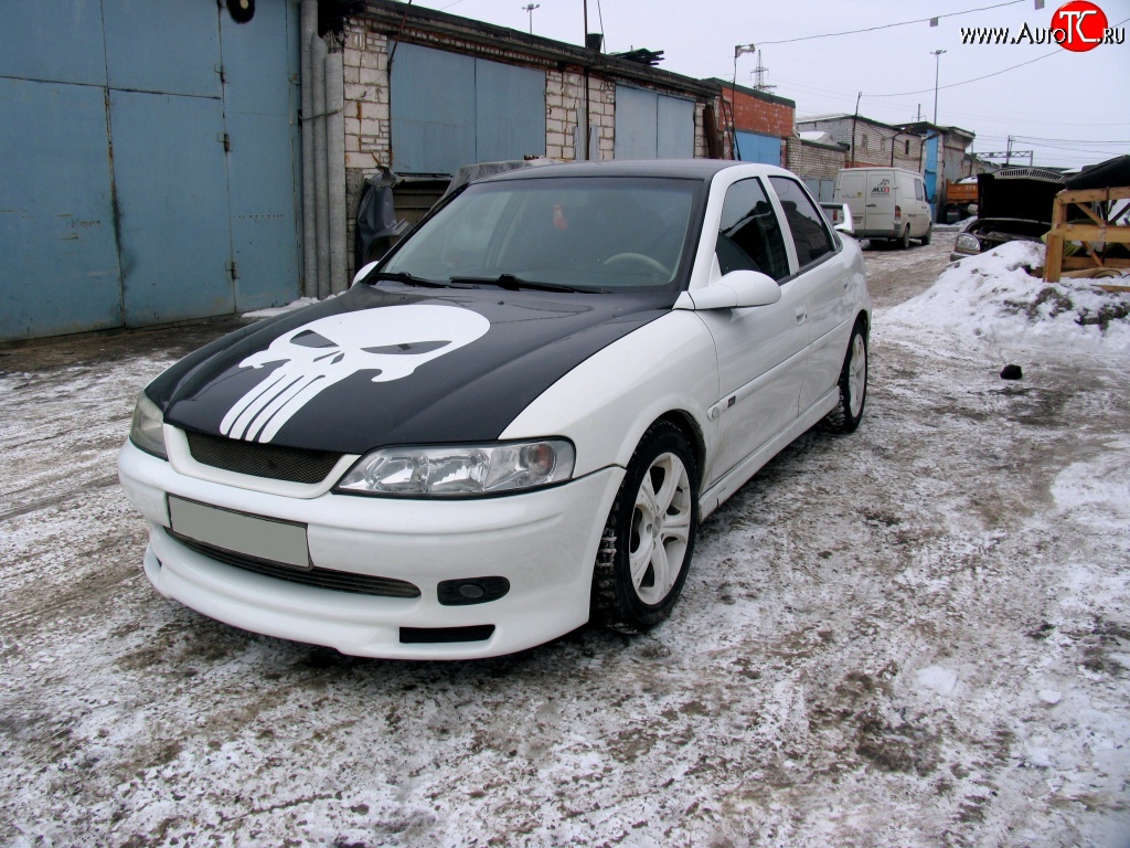 3 899 р. Юбка переднего бампера GT Style Opel Vectra B седан дорестайлинг (1995-1999)  с доставкой в г. Калуга