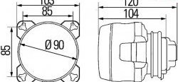 2 689 р. Модуль дальнего света Hella 1K0 008 191-007 Toyota Prius XW30 рестайлинг лифтбэк (2012-2016) (Без пыльника)  с доставкой в г. Калуга. Увеличить фотографию 2