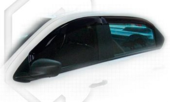 2 079 р. Дефлектора окон CA-Plastiс  Peugeot 301 (2012-2017) (Classic полупрозрачный, Без хром.молдинга)  с доставкой в г. Калуга. Увеличить фотографию 1