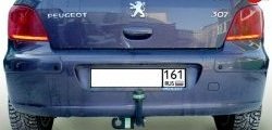 7 549 р. Фаркоп Лидер Плюс  Peugeot 307 ( хэтчбэк 3 дв.,  хэтчбэк 5 дв.) (2001-2008) (Без электропакета)  с доставкой в г. Калуга. Увеличить фотографию 1