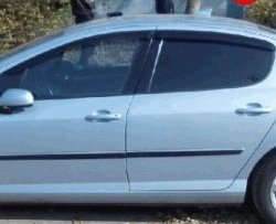 Дефлекторы окон (ветровики) 4 шт. (седан) Novline Peugeot 407 седан (2004-2010)