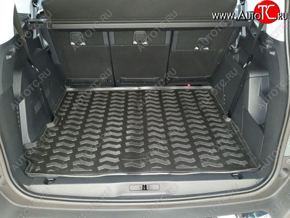 1 129 р. Коврик багажника Aileron (5 мест, сложен 3 ряд)  Peugeot 5008  T87 (2017-2020)  с доставкой в г. Калуга