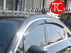 999 р. Комплект дефлекторов окон (ветровиков) 4 шт. (седан) Russtal  Peugeot 508  седан (2010-2014)  с доставкой в г. Калуга