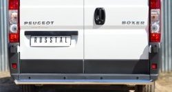 Одинарная защита заднего бампера из трубы диаметром 63 мм L1H1 (рестайлинг) Russtal Peugeot Boxer 250 (2006-2014)
