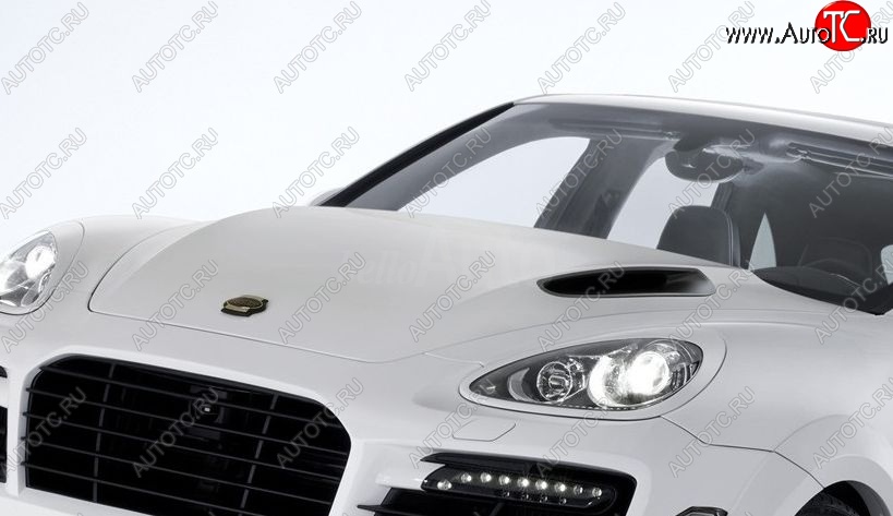 42 299 р. Пластиковый капот TECHART MAGNUM Porsche Cayenne 958 (2010-2014) (Неокрашенный)  с доставкой в г. Калуга