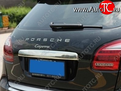 14 399 р. Накладка на крышку багажника СТ Porsche Cayenne 958 (2010-2014)  с доставкой в г. Калуга