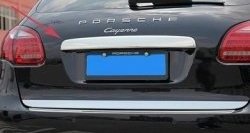 14 399 р. Накладка на крышку багажника СТ Porsche Cayenne 958 (2010-2014)  с доставкой в г. Калуга. Увеличить фотографию 2