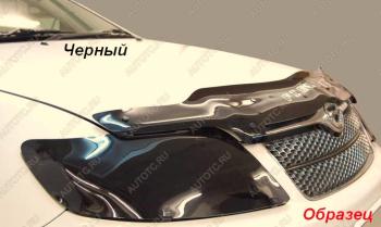 Дефлектор капота CA-Plastic exclusive Nissan (Нисан) Qashqai (Кашкай)  1 (2010-2013) 1 J10 рестайлинг