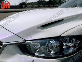 47 899 р. Капот пластиковый (с прорезаными жабрами) SkyActivSport MV-Tuning  Mazda 6  GJ (2012-2024) (Неокрашенный)  с доставкой в г. Калуга. Увеличить фотографию 4