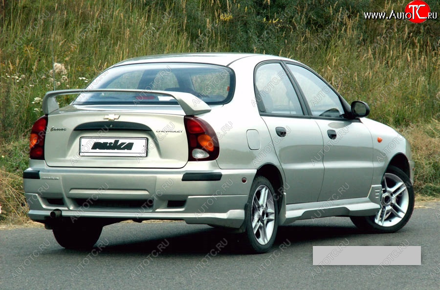 10 699 р. Задний бампер Nika  Chevrolet Lanos ( T100,  T150,  седан) (1997-2017), Daewoo Sense  Т100 (1997-2008), ЗАЗ Chance  седан (2009-2017), ЗАЗ Sens  седан (2007-2017) (Неокрашенный)  с доставкой в г. Калуга