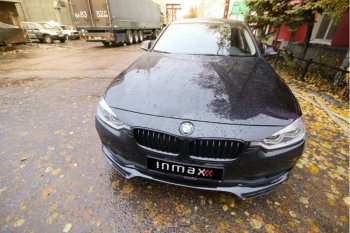 11 799 р. Юбка переднего бампера (Sport,Luxury, SE) INMAX BMW 3 серия F30 седан рестайлинг (2015-2018) (неокрашенная)  с доставкой в г. Калуга. Увеличить фотографию 3