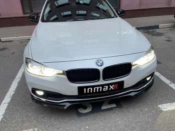 11 799 р. Юбка переднего бампера (Sport,Luxury, SE) INMAX BMW 3 серия F30 седан рестайлинг (2015-2018) (неокрашенная)  с доставкой в г. Калуга. Увеличить фотографию 1