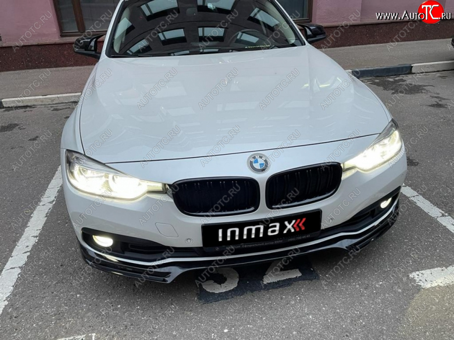 11 799 р. Юбка переднего бампера (Sport,Luxury, SE) INMAX BMW 3 серия F30 седан рестайлинг (2015-2018) (неокрашенная)  с доставкой в г. Калуга