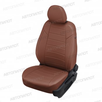 13 449 р. Чехлы сидений (экокожа) Автопилот  Chevrolet Trailblazer  GM800 (2012-2016) (коричневый)  с доставкой в г. Калуга. Увеличить фотографию 1
