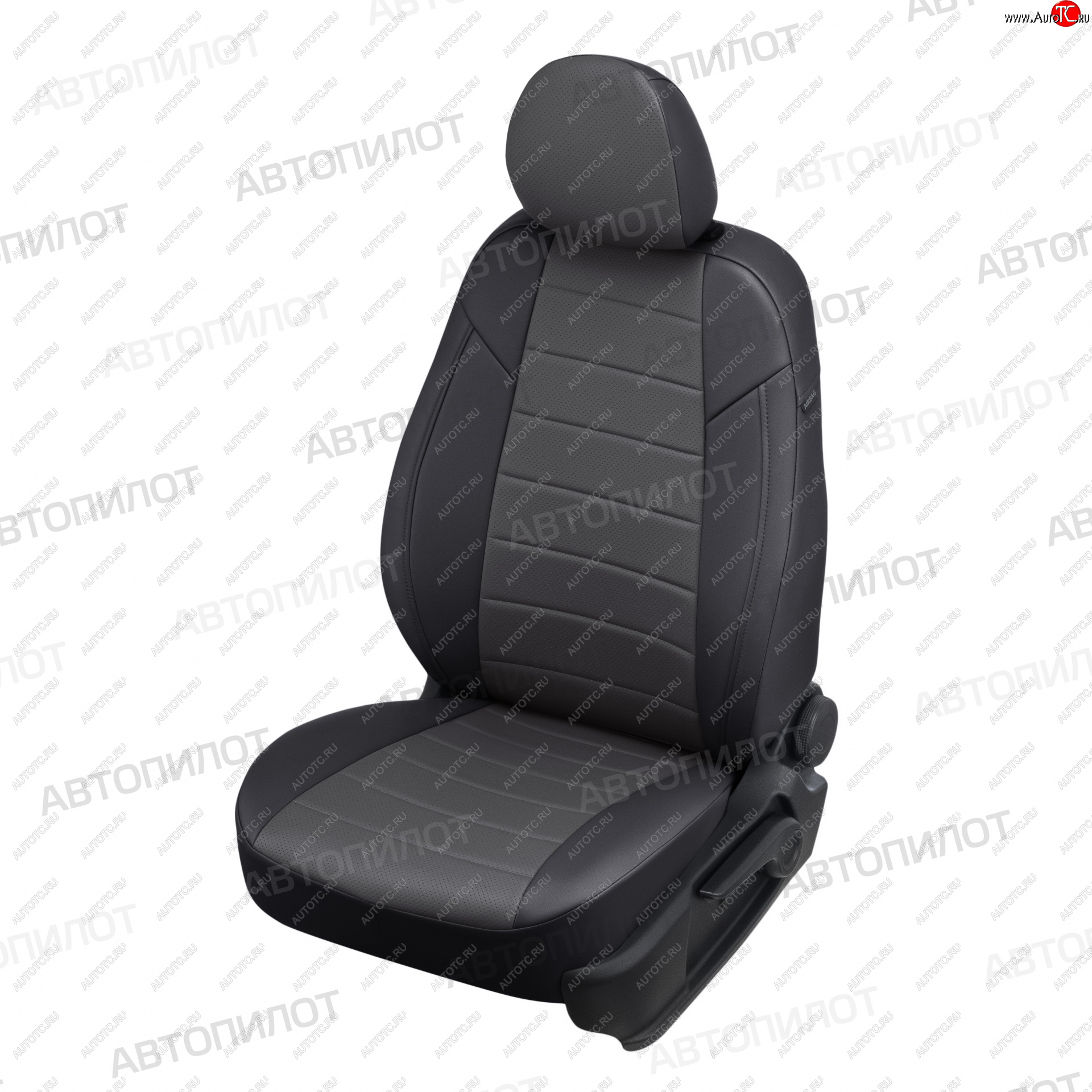 13 449 р. Чехлы сидений (экокожа) Автопилот  Ford EcoSport (2017-2024) (черный/темно-серый)  с доставкой в г. Калуга