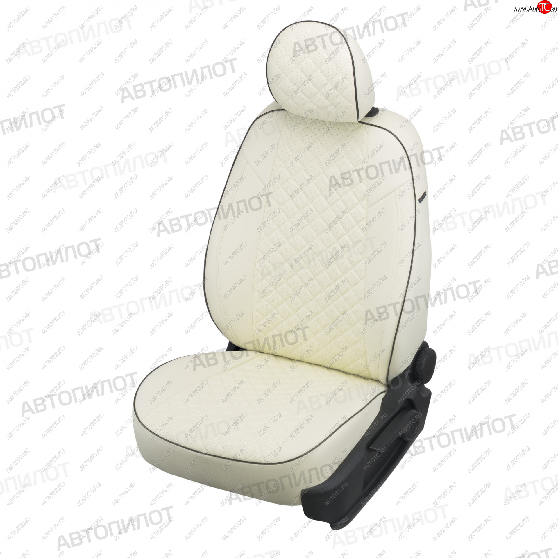 13 999 р. Чехлы сидений (экокожа) Автопилот Ромб  Hyundai Elantra  AD (2016-2020) (белый)  с доставкой в г. Калуга