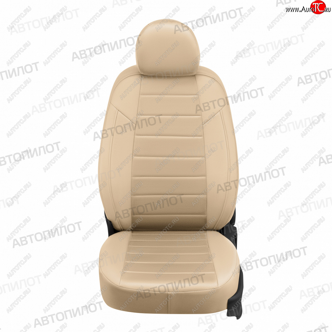 13 449 р. Чехлы сидений (экокожа/алькантара) Автопилот  Hyundai Sonata  YF (2009-2014) (бежевый)  с доставкой в г. Калуга
