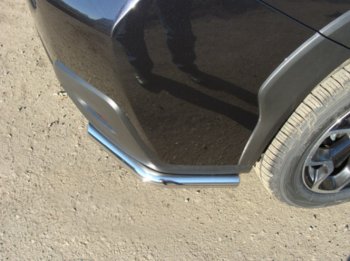 13 999 р. Защита заднего бампера (уголки длинные, d60,3 мм) TCC  Subaru Forester  SJ (2016-2019)  с доставкой в г. Калуга. Увеличить фотографию 1