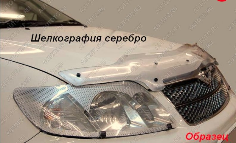 2 159 р. Защита фар CA-Plastic  Toyota Chaser (1996-2001) (Шелкография серебро)  с доставкой в г. Калуга